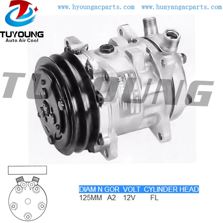 

5H09 125MM A2 12V vehicle a/c compressor R134A