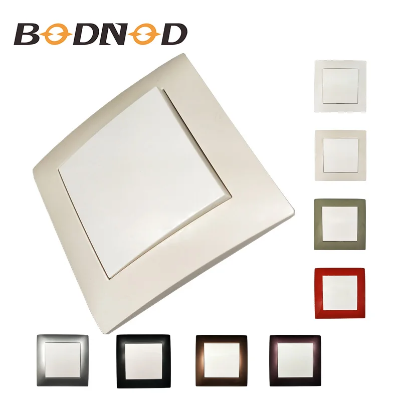 

light switch one gang wall switch white button with Ivory Frame Switch CE ROHS pop 100% Decorative