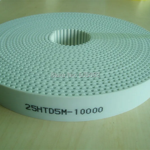 Open timing belt HTD5M 25mm width 10m length and 20-HTD5M-25 timing pulley