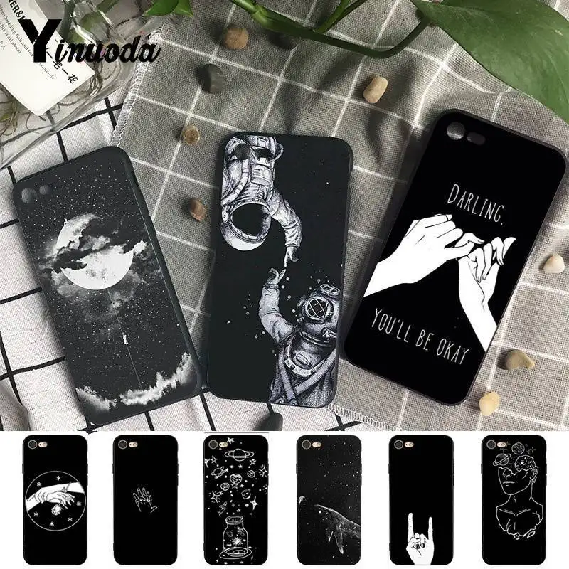 

Yinuoda Lover Darling Equation Print Retrospective Phone Case for iPhone 7 6 X Case 6S 6plus 7 7plus 8 8Plus X 5 5S XS XR XSMAX