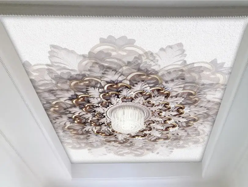 3d ceiling customize wallpapers for living room Beautiful Flower 3d