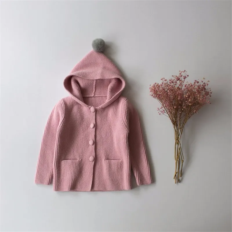 

New Baby Boy Girl Top Cap Coat Kids Crochet Coat Autumn Toddler Girls Hat Sweater Children Knitted Warm Clothing Jacket Wear