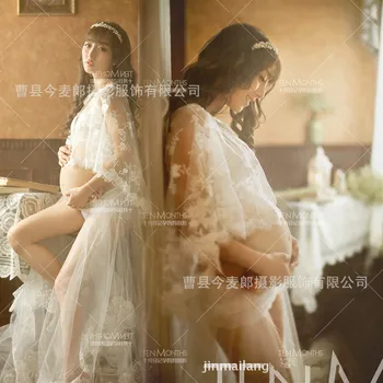 

2016 Fashion Pregnant Photography Props Elegant Pregnant Dress Maternity Photography Dress Fancy Pregnancy Photo Shoot