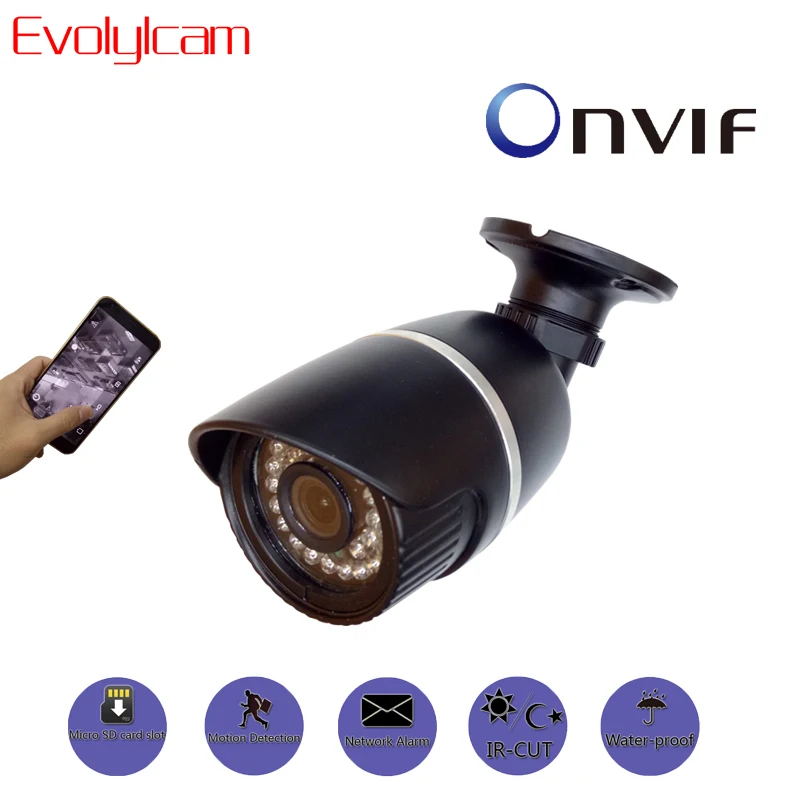 

Wired 960P 1.3MP IP Camera Security Micro SD/TF Card Slot Network Alarm Onvif P2P Metal Bullet Outdoor IR CCTV Cam Surveillance