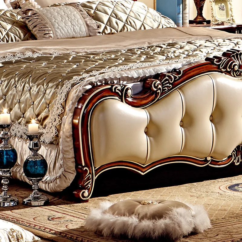 European Style High Quality 5 Pcs Bedroom Set With Carving From Foshan Furniture European Style High Quality 5 Pcs Bedroom Set With Carving From Foshan Furniture
