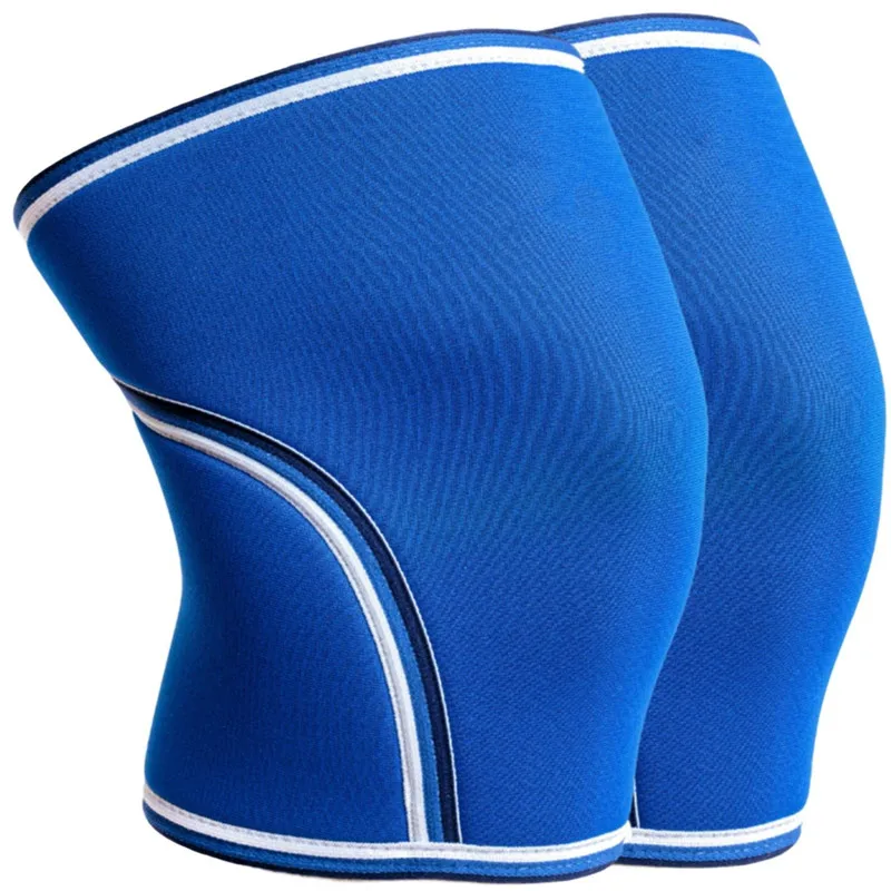 

7mm Pair of Knee Compression Sleeves Neoprene for Cross Training WOD, Squats, Gym Workout, Powerlifting