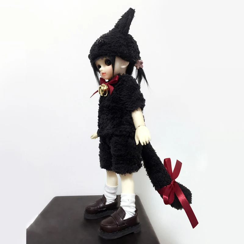 Одежда для куклы Cateleya Bjd sd Костюм Кошки Футболка Шорты шляпа плюшевый котенок одежда 1/3 1/4 1/6 1/8 аксессуары для кукол