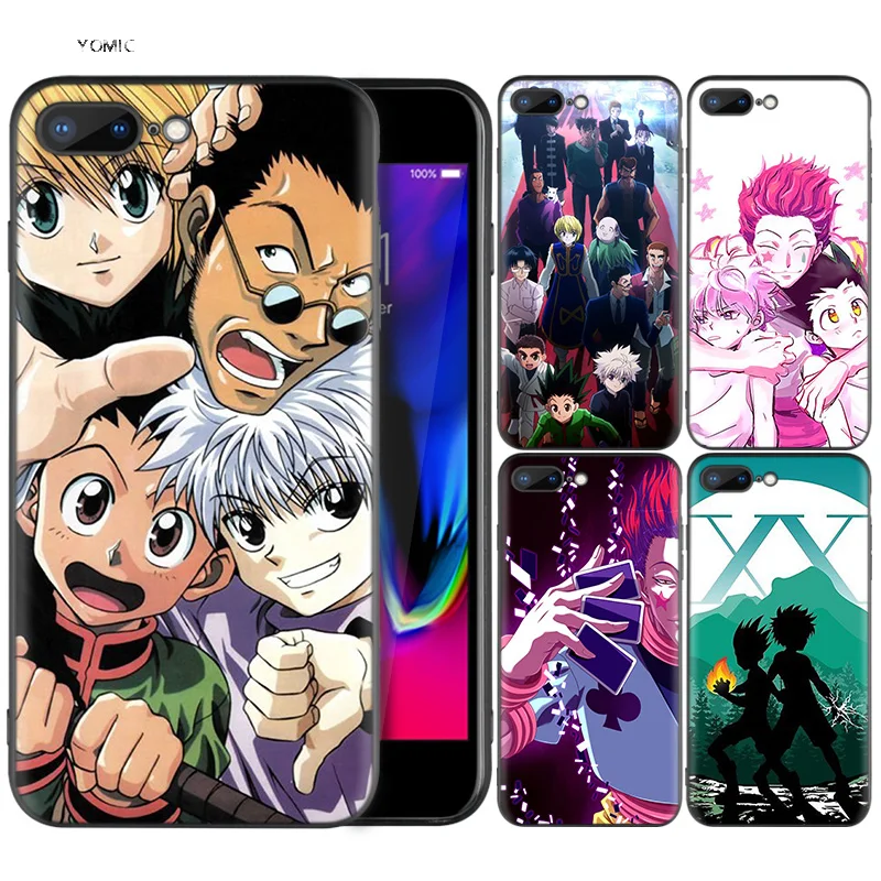 

Silicone Case Shell Coque for iPhone 7 8 6 6S Plus X XS MAX XR 5C 5 5S SE 7Plus 8Plus 7+ 8+ Hunter x Hunter