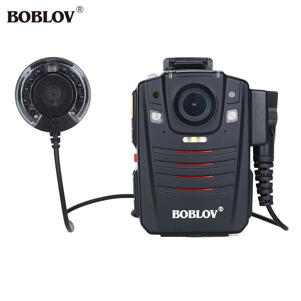 

BOBLOV HD66-07 HD 1296P Body Police Video Camera 32GB 2.0" LCD 170 degree Angle Video Recorder with External Infrared Lens