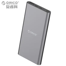ORICO T1 Тип-C мобильный Мощность 10000mA высокое Ёмкость Универсальный Портативный быстрой зарядки для iPhone 6 Plus 6 S Samsung-серый