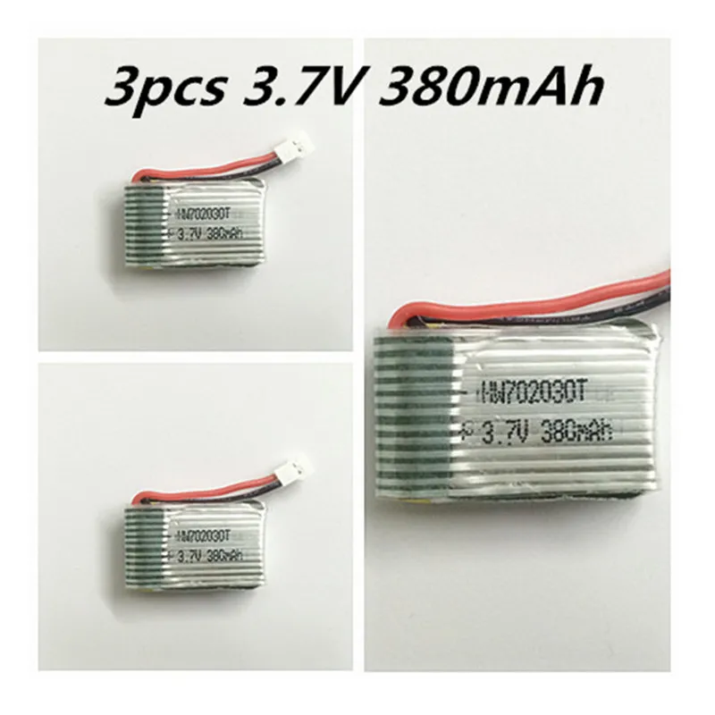 

3.7V 380mAh LiPo Battery for Hubsan H107C H107L H107 U816 U816A V252 Syma X11 X11C Walkera Super Genius CP Mini JXD JXD385