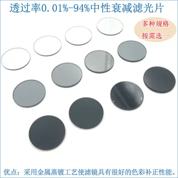 

Grey Density Mirror ND Gray Mirror in All-Band Absorbing Film with Transmittance of 0.01%-94% Neutral Attenuation Filter