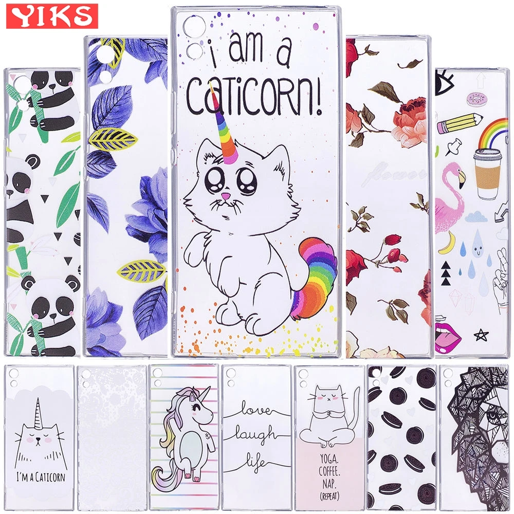 

Phone Case For Sony Xperia XA1 Ultra Lovely Panda Cat Unicorn Silicon Soft TPU Back Cover For Sony XA1 Ultra Cover fundas capas