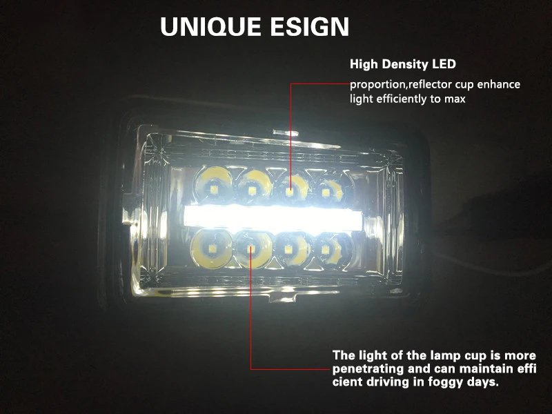 Chrome Premium LED Projector Fog Light Clear Lens With DRL Light For Ford F150 2015 2016 2017 2018 Plug And Play (6)