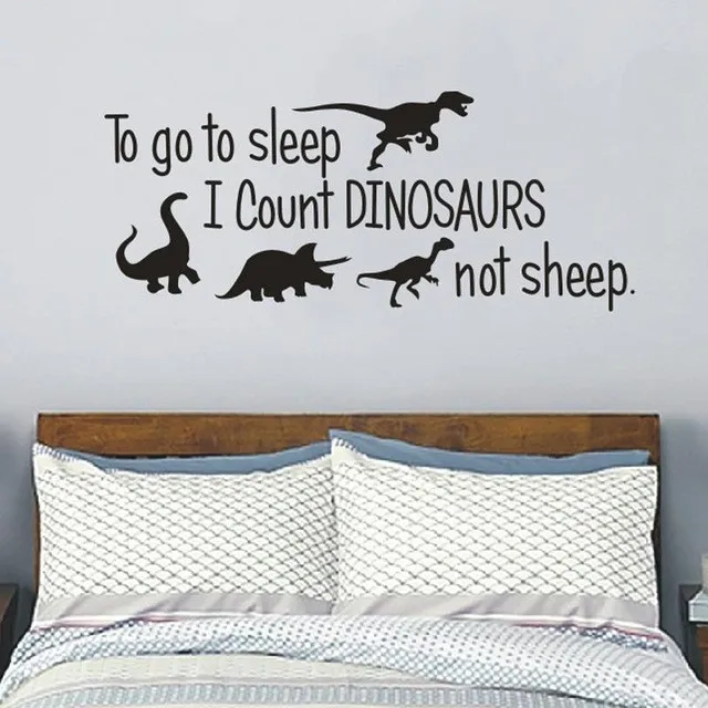 Dinosaurus Vinyls slaapkamer Decor, te gaan slapen Ik Count ... Dinosaurus Vinyls slaapkamer Decor, te gaan slapen Ik Count ...
