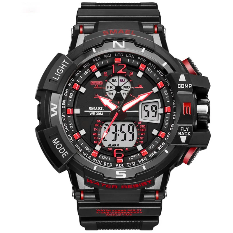 

Electronic Digital Watch Water Resistant Led Waterproof Wristwatches Outdoor Sports Running Diving Watches Students Friend Gift