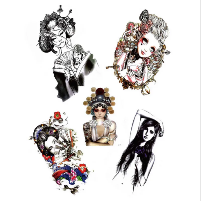 Fashion Flash Body Art Tattoo Stickers Glitter Gold Temporary Flash