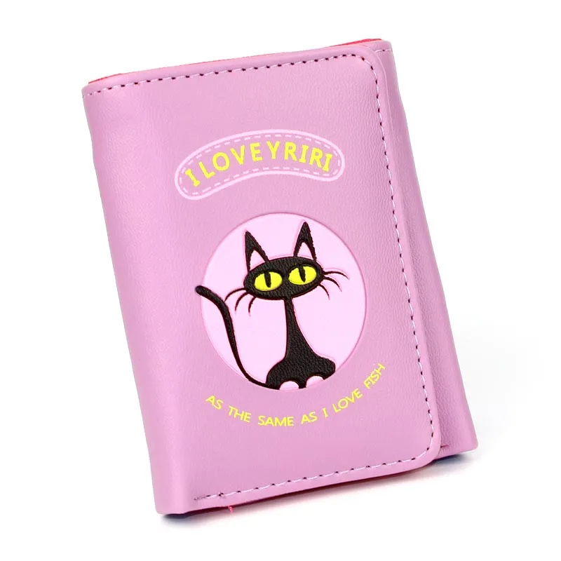 BOTUSI Cat маленький женский кошелек, роскошный бренд, известный Мини Женский кошелек, держатель для карт из искусственной кожи, женский клатч, милый модный