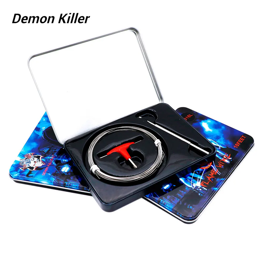 Оригинальный проволока Demon Killer Flame Wire 10 футов материал 316L/N80 ремонтные катушки для