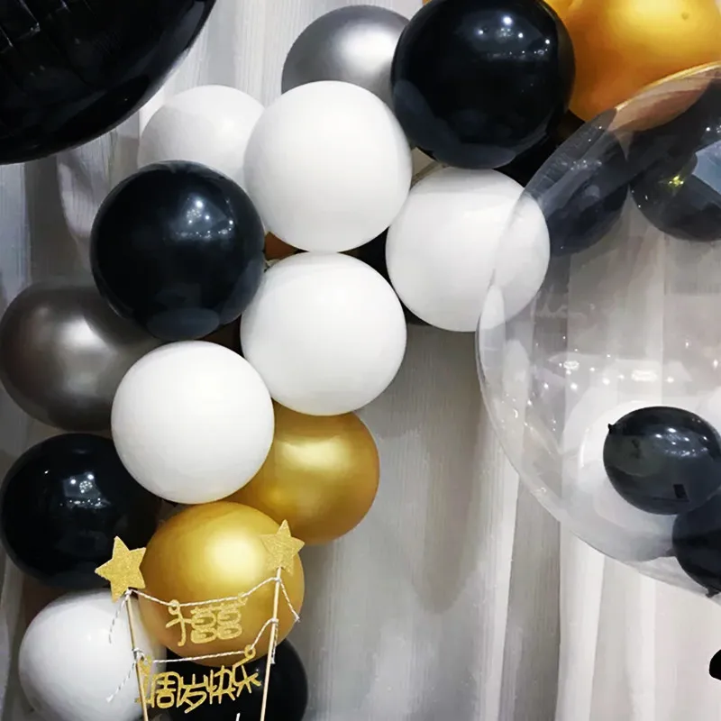 New-80-pcs-gold-wedding-Marble-balloon-5m-ballon-Chain-event-party-Birthday-Decoration-Party-balloons