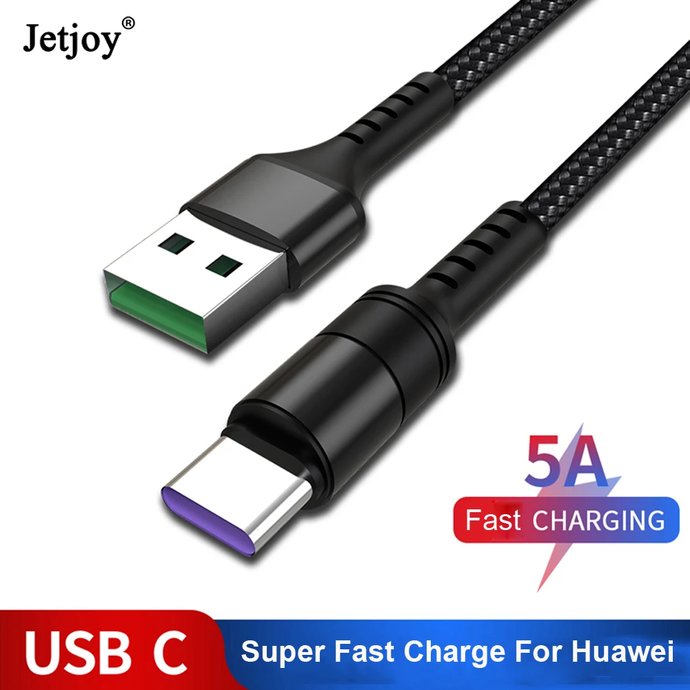 Jetjoy 5А кабель супер быстрая зарядка для huawei P30 Pro Кабель USB 3,1 type-C зарядное устройство для samsung Xiaomi быстрое заряднеое устройство