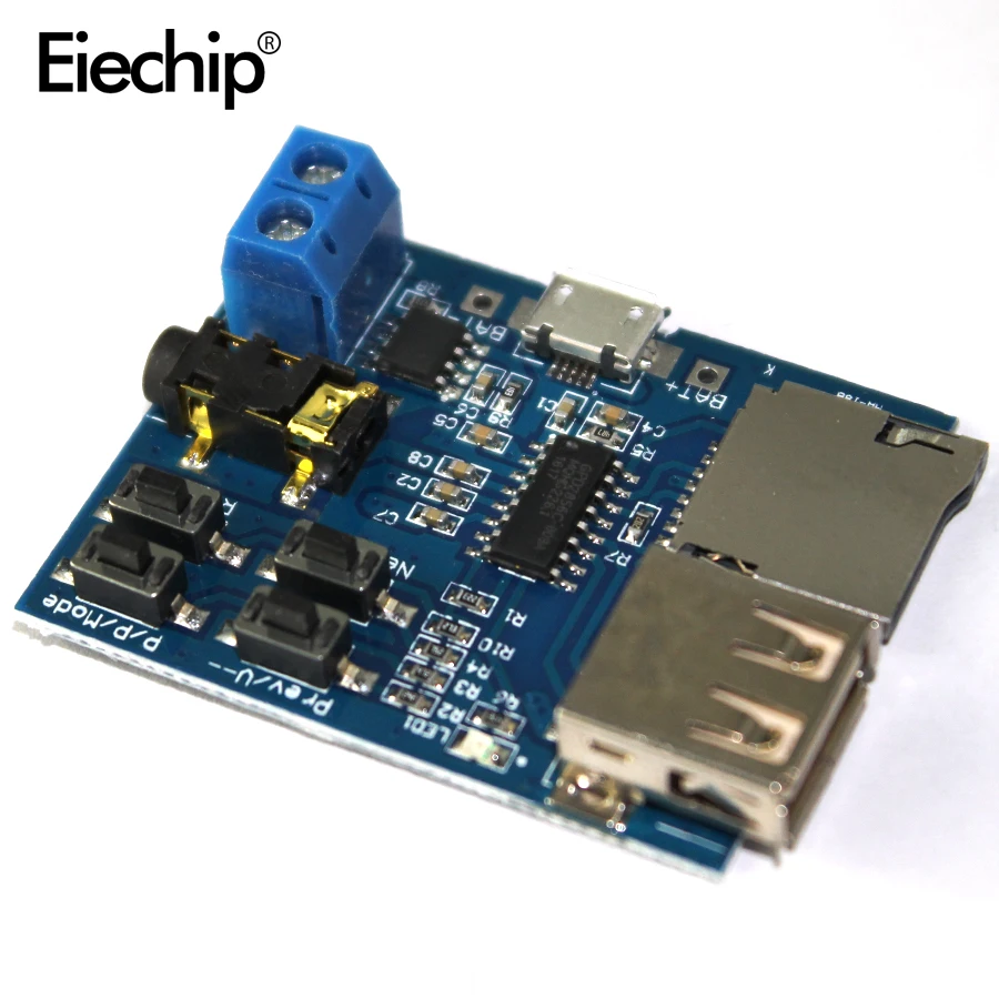 

1pcs TF card U disk MP3 Format decoder board module amplifier decoding audio Player