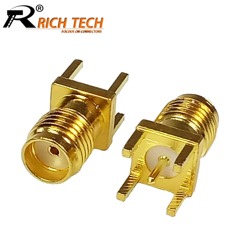 PCB Board mount SMA female jackl straight connector RF adapter Gold Plated 