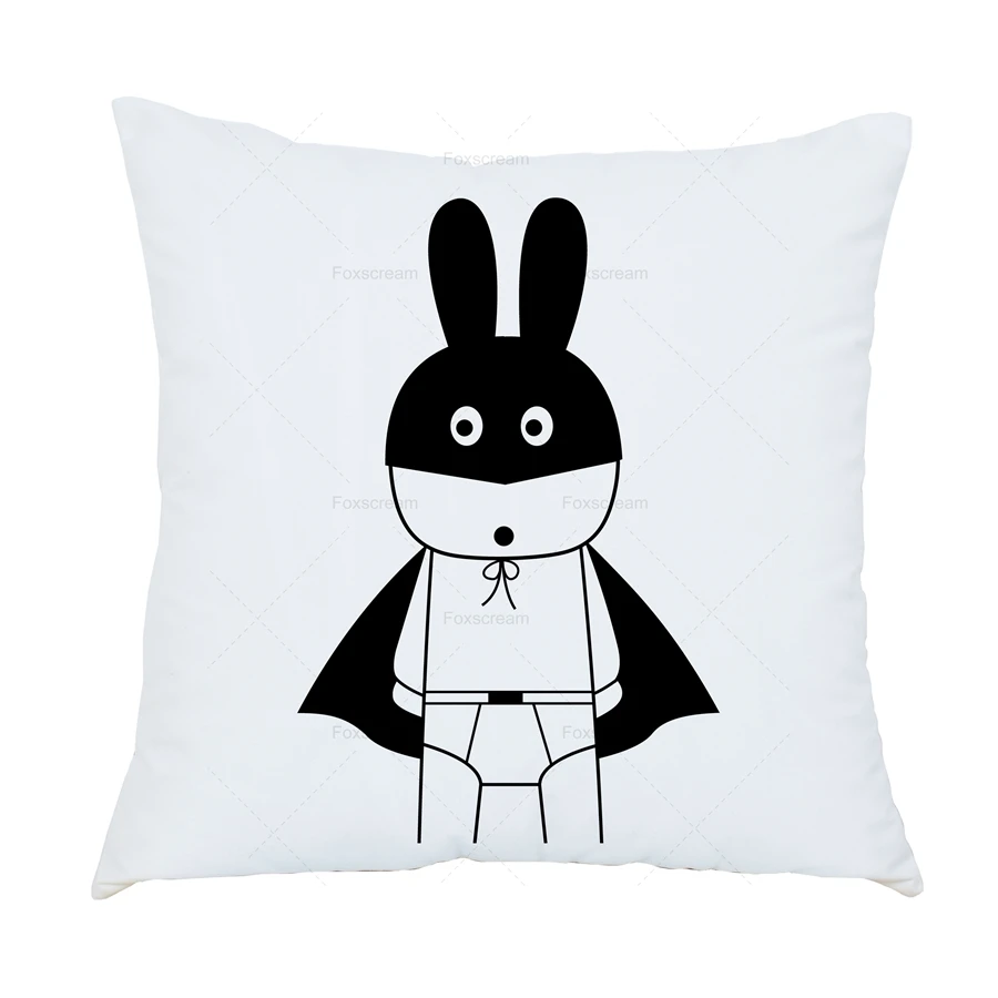 Rabbit Cushion Cover Home Decor Kid Cartoon Decorative Pillows Covers