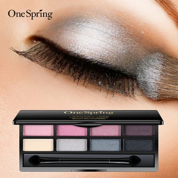 

ONESPRING eyeshadow palette 8 Colors Glitter eye shadow Eye Makeup Matte Glitter EyeShadow Long-lasting make up