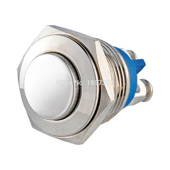 

100 pieces 16mm Momentary Normally Open Off/ On screw terminal Vandal resistant push button Electric Car Switch