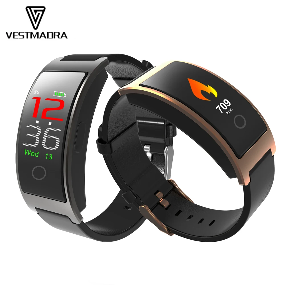 

VESTMADRA CK11C Fitness Tracker Color Screen Heart Rate/Blood Oxygen Monitor Smart Wristband Call Reminder Passometer PK CK11S