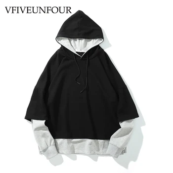 

VFIVEUNFOUR high quality 2019 Winter Autumn new design pullover Men Sweatshirts Hoodies Hip Hop pure casual Loose Cotton