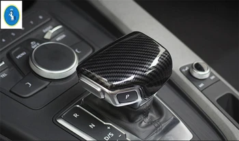 

Yimaautotrims Fit For Audi A4 B9 Sedan / Avant / Allroad Quattro 2017 - 2020 ABS Stalls Gearshift Head Shift Knob Cover Trim