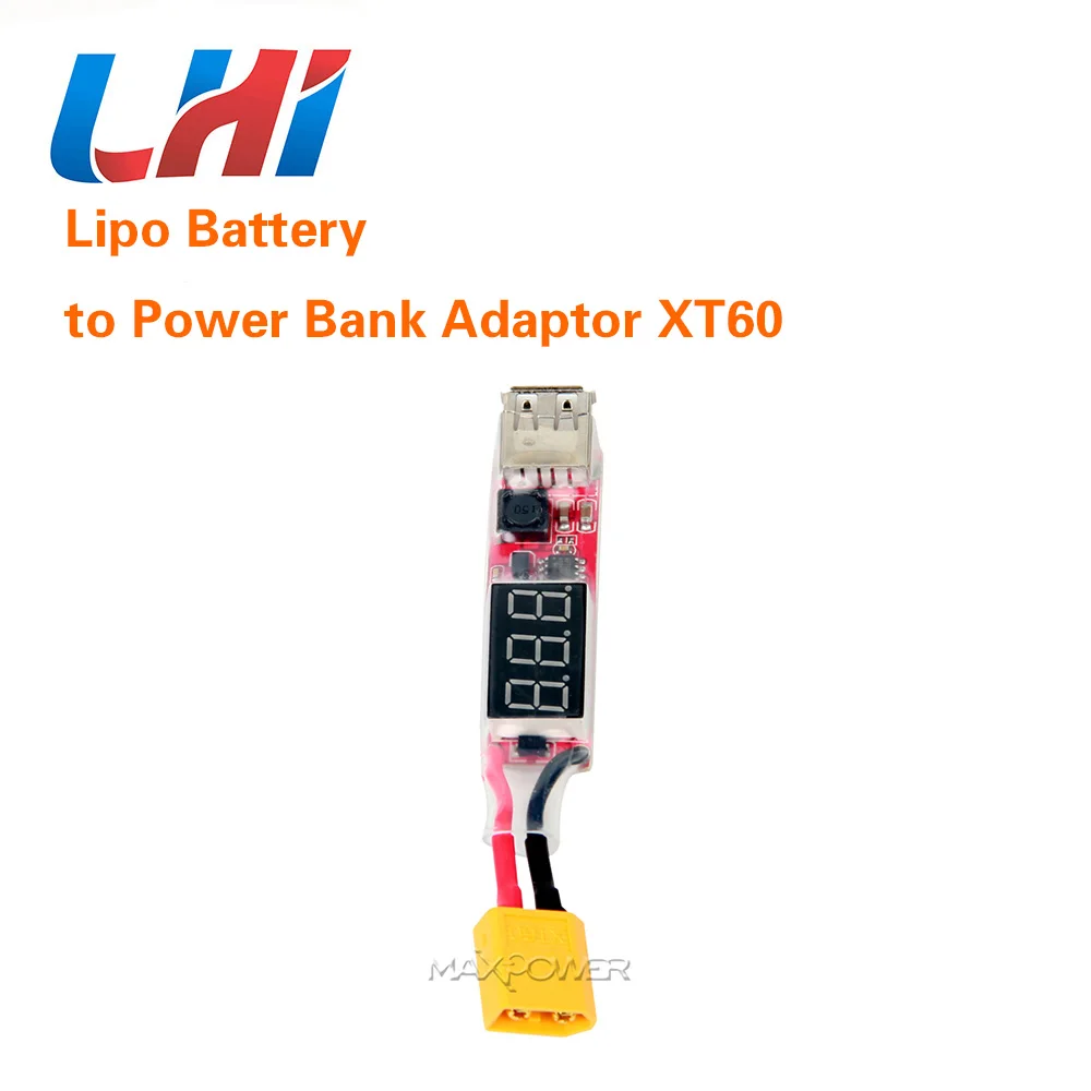 2 S 6 Lipo батарея в XT60 разъем банк питания адаптер к USB 5V 2A зарядное устройство