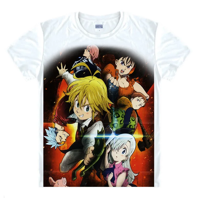Aliexpress.com : Buy Coolprint Anime Shirt The Seven Deadly Sins T ...