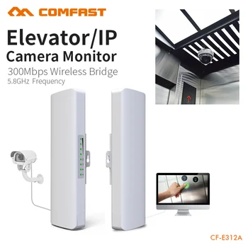 

Outdoor Access Point 3km - 5km 300Mbps 5.8Ghz Powerful WI-FI Antenna wireless bridge For Monitoring Project CF-E312A 1pair