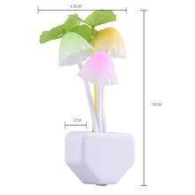 2017 Beautiful Design Night Light EU & US Plug Induction Dream Mushroom Fungus Lamp 110V-220V Home Bedroom Decoration Light