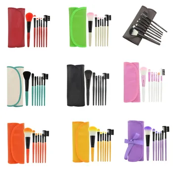 

7pcs Professional Eyeshadow Eyeliner Brush EWood Handle Face Powder Cosmetic Tool yes Makeup Brushes Set