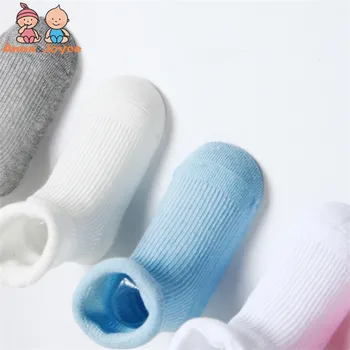 

3pairs/lot Cotton Solid Color Pinkycolor Soft Ventilation Curling Let Go Bao Baowa Children Socks 0-3years