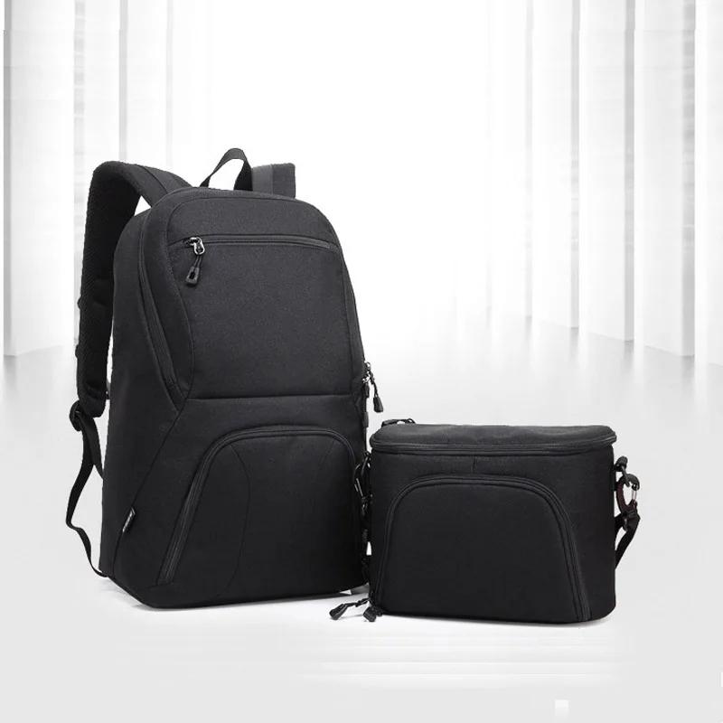 100D 70D Mochila grande resistente al agua verde-negro para Canon EOS 60D