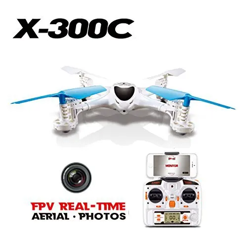 MJX X300C 4CH 360  Flips 2.4GHz RC Quadcopter Drone with HD Camera Headless Mode FPV APP RTF