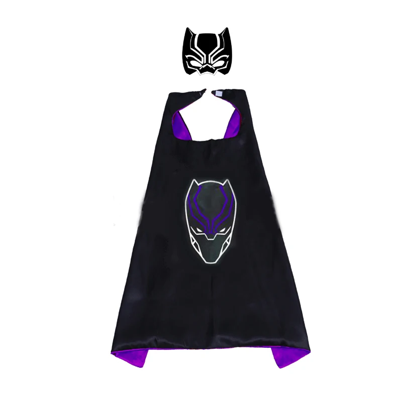 

Black Panther Mask Super Hero Cape Avengers Fantastic Four Storm children's Day Gift birthday cosplay party cartoon hats Toys