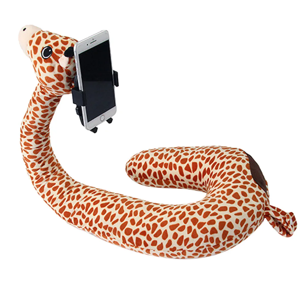 

Polyester Memory Foam U Shaped Comfortable Travel Pillow Neck Support Head Rest Mobile phone holder Travel Accessories #3/6