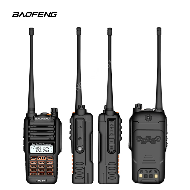 BaoFeng UV-9R плюс Водонепроницаемый портативная рация 8 Вт UHF VHF Двухдиапазонный IP67 КВ трансивер УФ 9R Ham Портативный радио