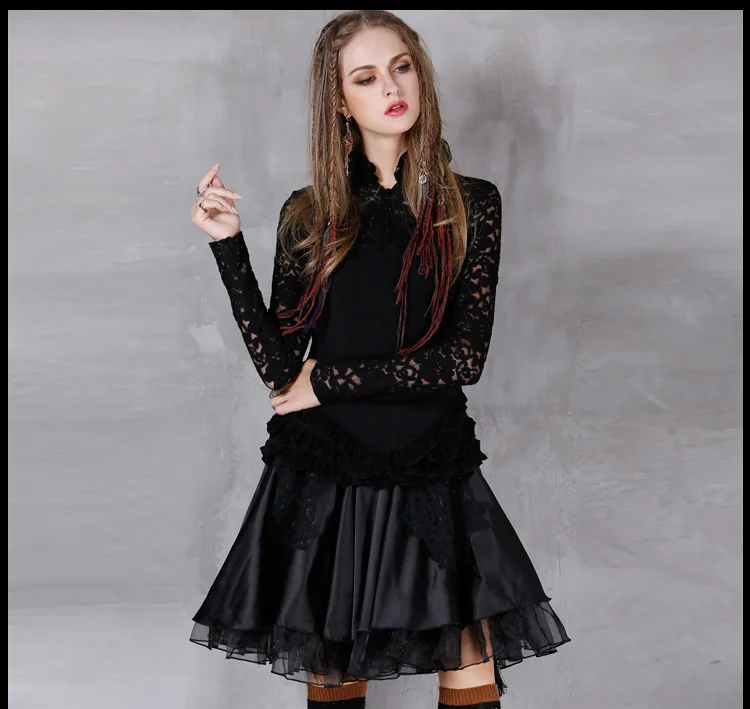 

Women Skirts Elastic Waist 2018 Spring Summer Mini Pleated Skirt Black European Style Ruffles Faldas Mujer Jupe Femme Rokken New