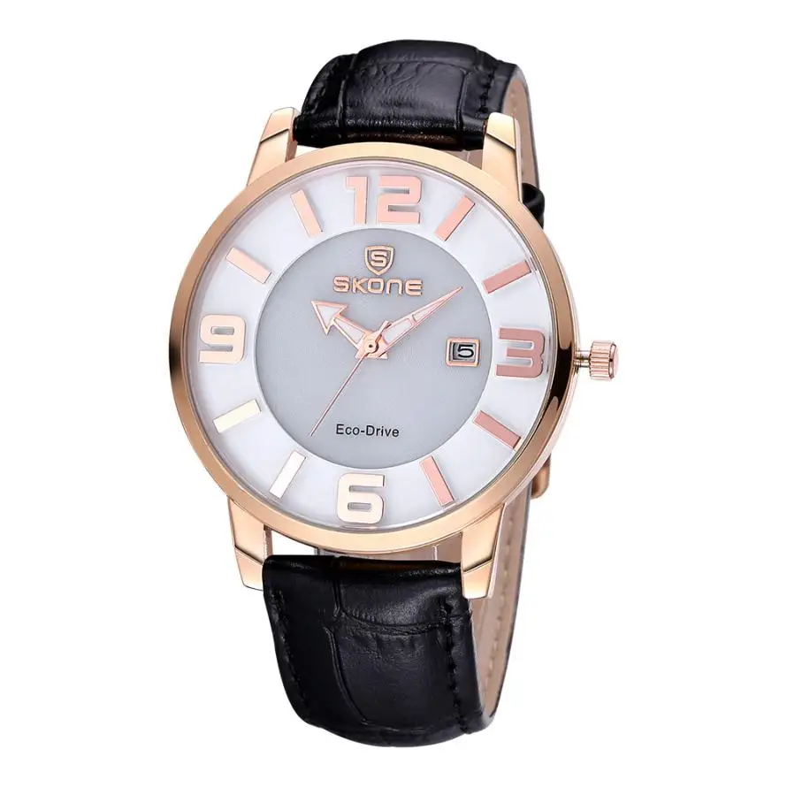 2016 SKONE Brand New Watch Women Fashion Leather Bracelet Quartz Watches Clock For Ladies