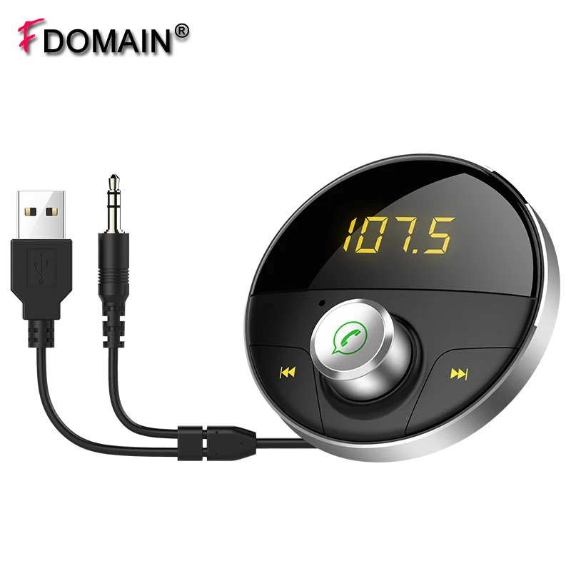 FDOMAIN Magnetic 3.5mm car AUX Bluetooth Adapter Audio Receiver Handsfree kit Lossless MP3 Player FM Transmitter | Автомобили и