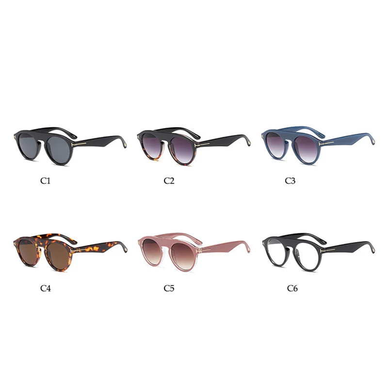 HBK круглые стимпанк Солнцезащитные очки Мужские крутые новые модные унисекс Брендовые дизайнерские женские солнцезащитные очки прозрачные очки для улицы UV400
