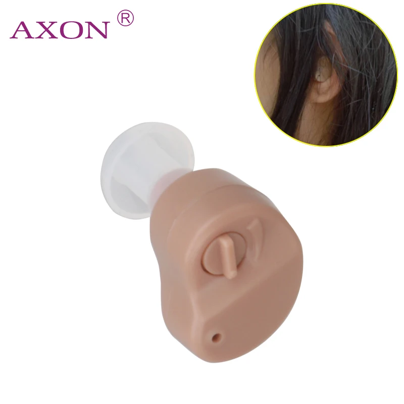 

Mini Ear Aids Hear Clear Hearing Aid Sound Amplifier In Ear Volume Adjustable AXON K-80 Audifonos Para Sordos for the Elderly