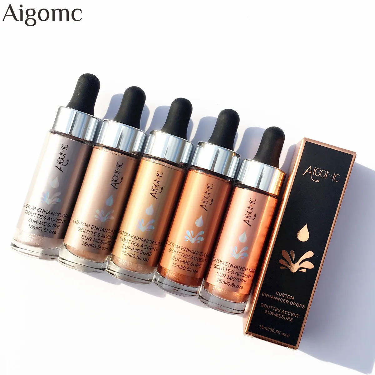 

Liquid Highlighter Make Up Highlighter Cream Concealer Shimmer Face Glow Ultra-concentrated illuminating bronzing drops